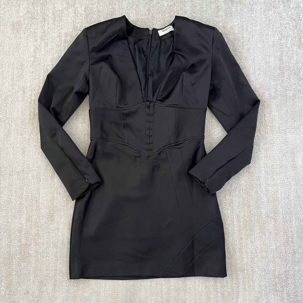 House of CB Freya Corset Black Bodycon Cocktail Dress L